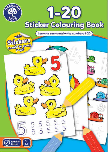 1-20 Sticker Coluring Book