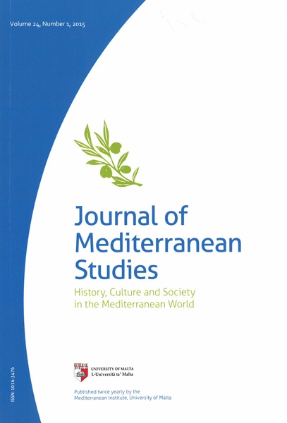 Journal of Mediterranean Studies Volume 24, Number 1, 2015