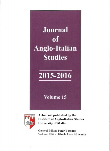 Journal of Anglo-Italian Studies