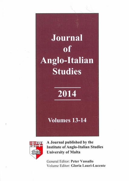 Journal of Anglo-Italian Studies 2014, Volume 13-14