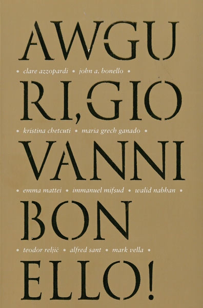 Awguri, Giovanni Bonello!