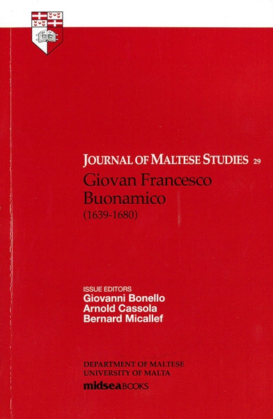 Journal of Maltese Studies 29