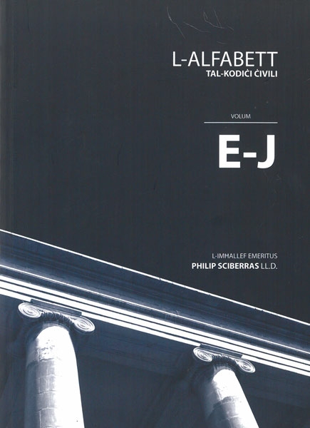L-Alfabett tal-Kodici Civili - Volum E-J