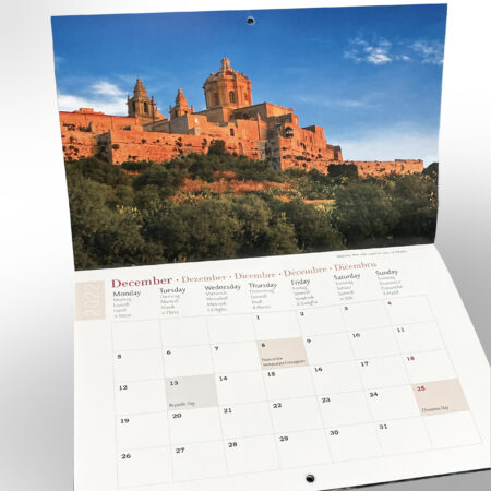 Malta & Gozo Calendar 2022 - A4