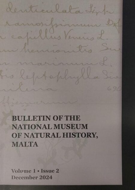 Bulletin Of The National Museum Of Natural History, Malta: Vol.1 – Issue 2