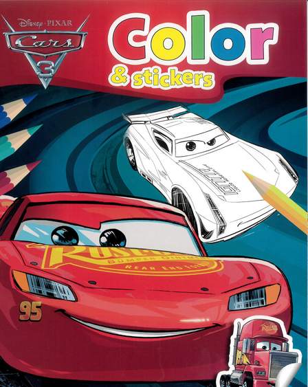 Cars 3 Color & Stickers