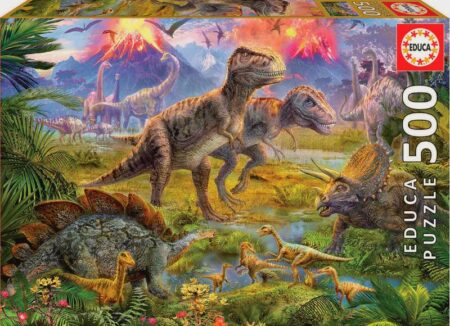 Dinosaur Gathering - 500pc Jigsaw Puzzle