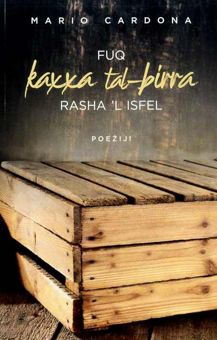 Fuq kaxxa tal-birra rasha 'l isfel