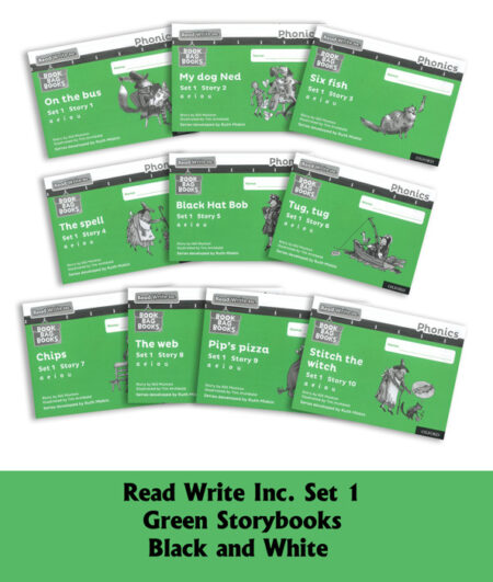 Read Write Inc. Phonics: Black and White Green Set 1 Storybooks Mixed Pack of 10