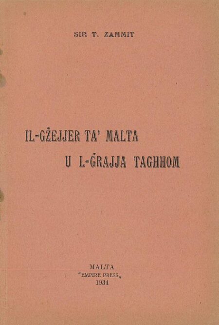 Il-Gżejjer ta' Malta u l-Ġrajja Tagħhom