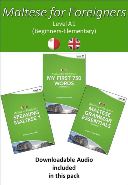 Maltese for Foreigners Level A1 Beginner (3 books+downloadable audio)