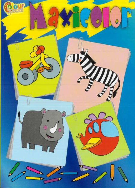Maxicolour Colouring Book - Blue