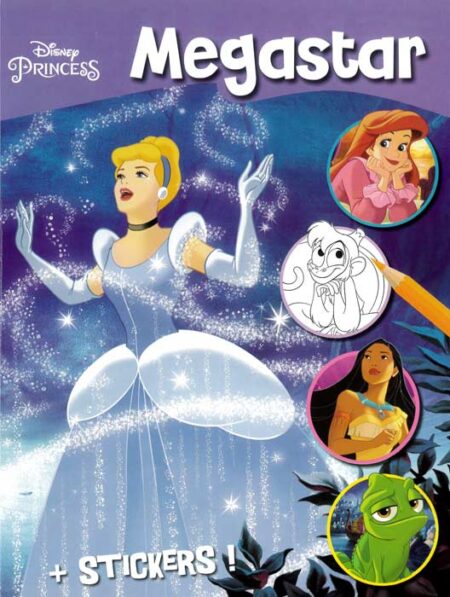 Megastar Disney Princess Sticker Colouring Book