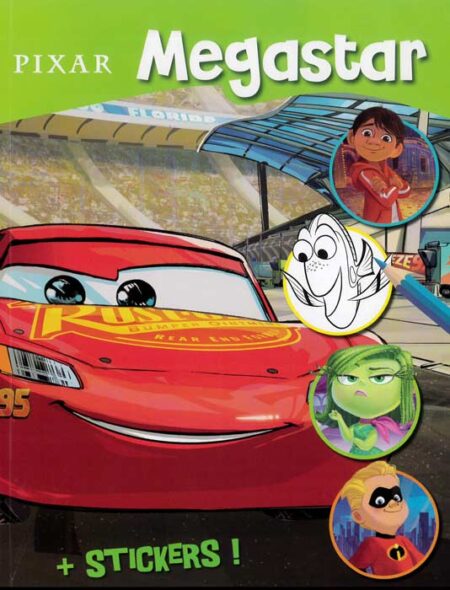 Megastar Pixar Sticker Colouring Book