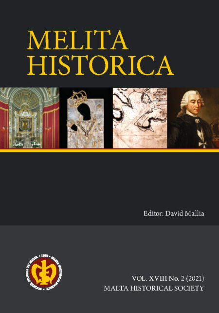 Melita Historica Vol. XVIII No. 2 (2021)