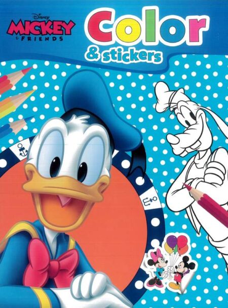 Disney Mickey and Friends Colour & Stickers
