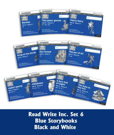 Read Write Inc. Phonics: Black and White Blue Set 6 Storybooks Pack of 10