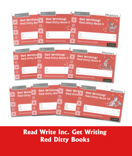 Read Write Inc. Phonics: Get Writing! Red Ditty Books Pack of 10