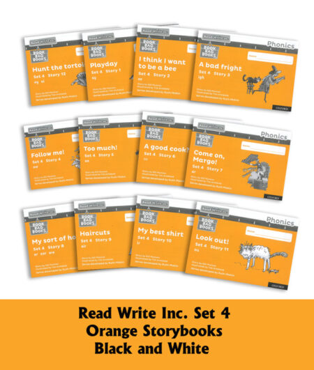 Read Write Inc. Phonics: Black and White Orange Set 4 Storybooks Pack of 12