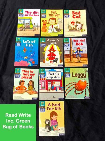 Read Write Inc. Phonics Book Bag Books: Green Set 1 Storybooks Mixed Pack of 10
