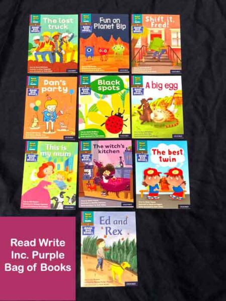 Read Write Inc. Phonics Book Bag Books: Purple Set 2 Storybooks Mixed Pack of 10
