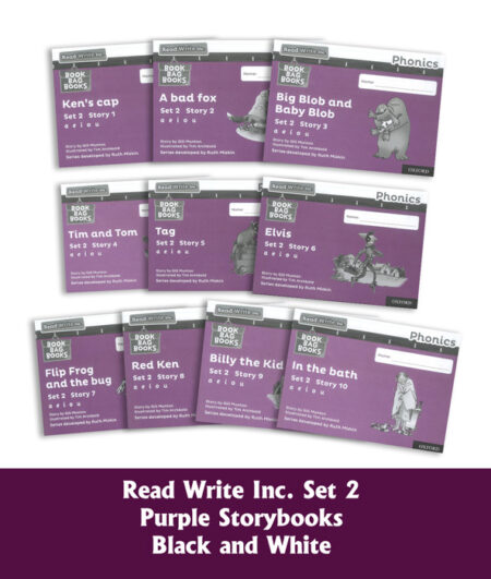 Read Write Inc. Phonics: Black and White Purple Set 2 Storybooks Pack of 10