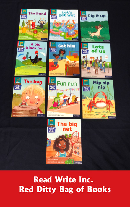 Read Write Inc. Phonics: Red Ditty Book Bag Books Pack of 10
