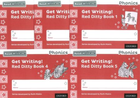 Read Write Inc. Phonics: Get Writing! Red Ditty Workbooks 1 - 5