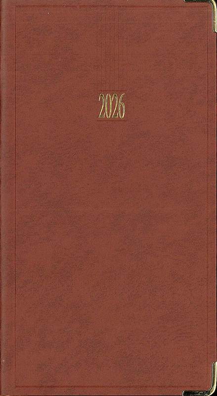Slim Basic Diary 2026 (Gold Edges)