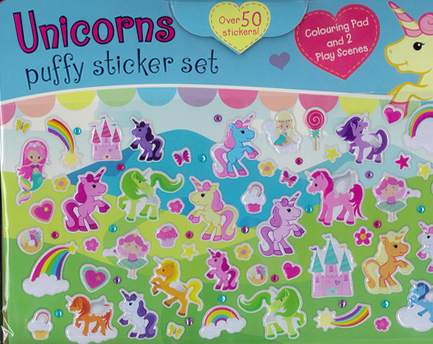 Unicorn Puffy Sticker Set