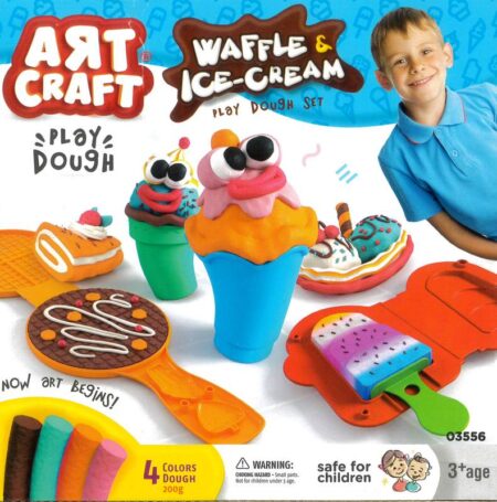 Waffle and Ice-Cream Play Dough Set