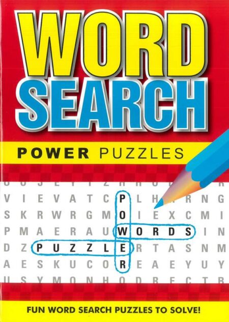 Word Search Power Puzzles Red