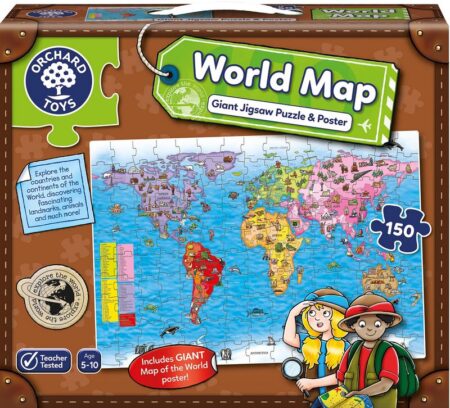 World Map Puzzle & Poster