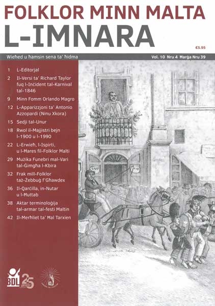 L-Imnara Vol.10 Nru. 4 Ħarġa Nru. 39