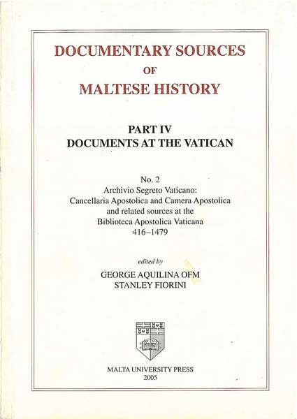 Documentary Sources of Maltese History Part IV No 2