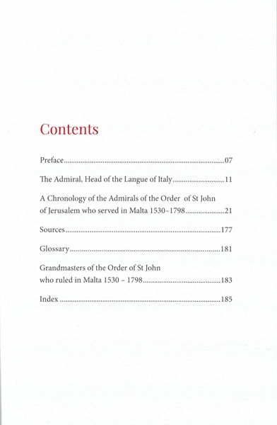 Malta Admirals of the Sovereign Military Hospitaller Order of St John