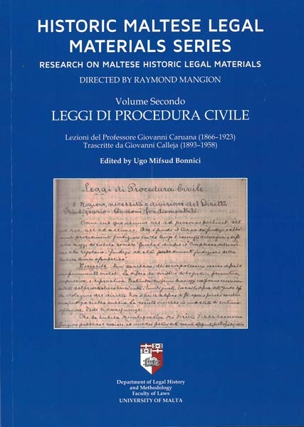 Historic Maltese Legal Materials Series