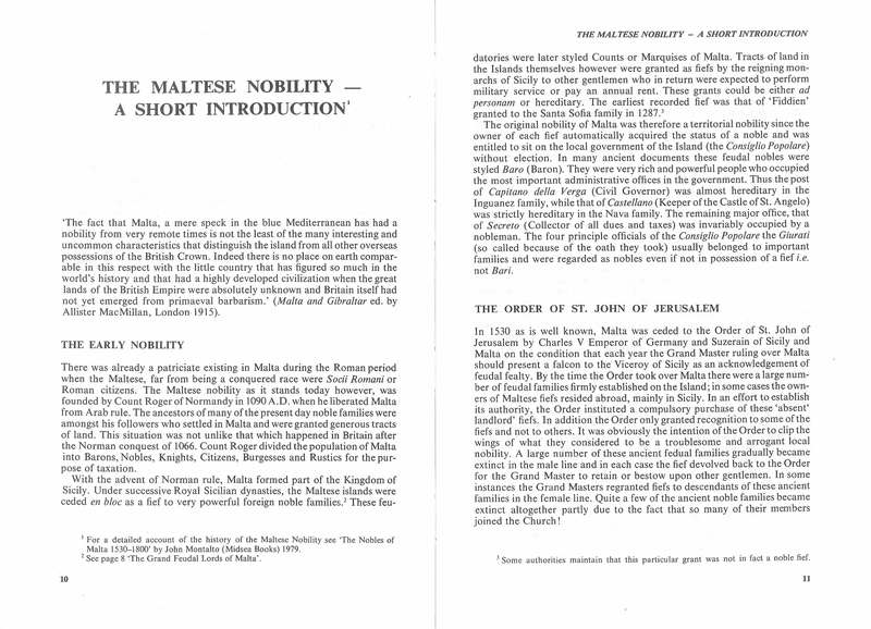 The Genealogy and Heraldry of the Noble Families of Malta vol 1 - Image 9