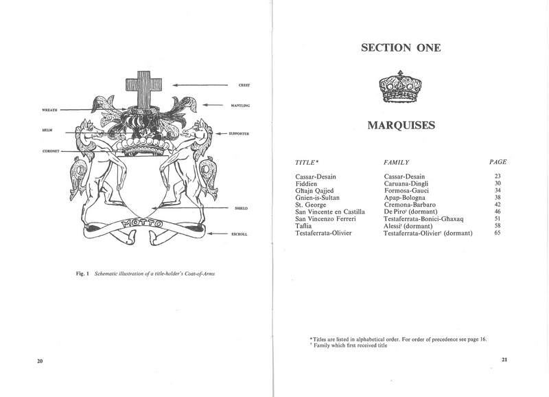 The Genealogy and Heraldry of the Noble Families of Malta vol 1 - Image 10