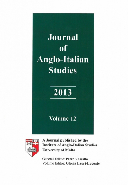 Journal of Anglo-Italian Studies 2013