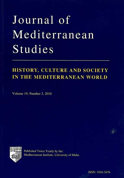 Journal of Mediterranean Studies Vol 19 No 2
