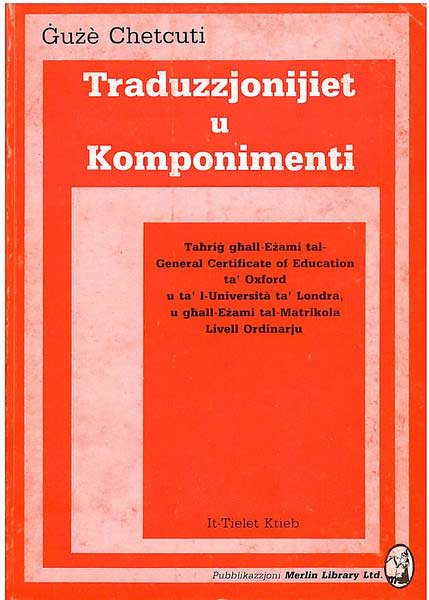 Traduzzjonijiet u Komponimenti - It-Tielet Ktieb