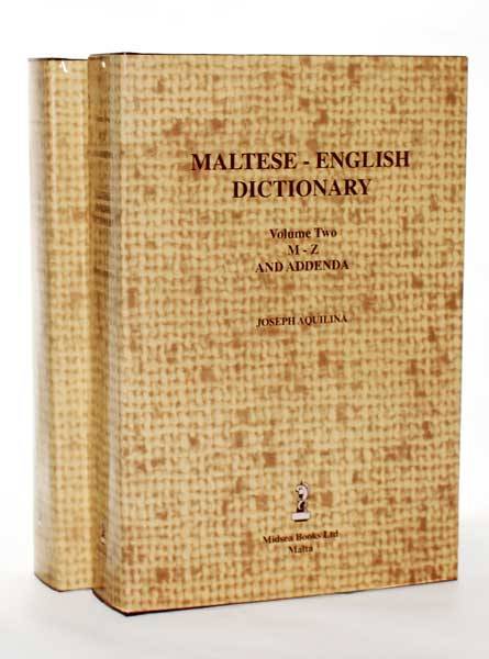 Maltese - English Dictionary Volume 2 M - Z