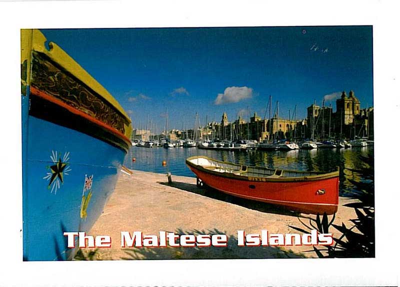 Folder with 12 views of the Maltese Islands