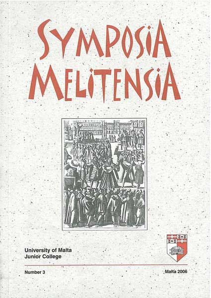 Symposia Melitensia 3