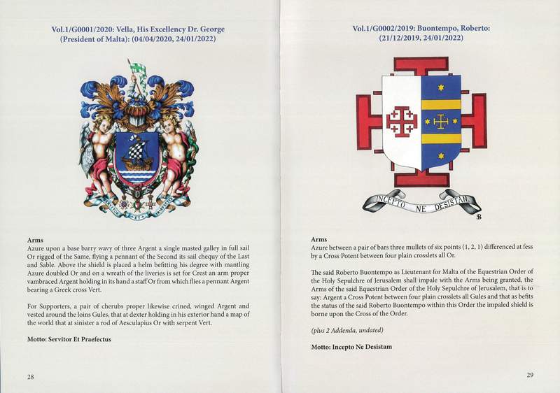 Office of the Chief Herald of Arms of Malta Register of Arms - Image 3