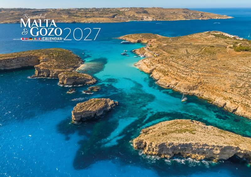 Beautiful Malta and Gozo 2027 Calendar A5 - B