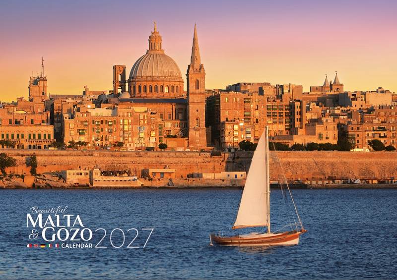 Beautiful Malta and Gozo 2027 Calendar A5 - C