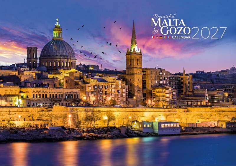 Beautiful Malta and Gozo 2027 Calendar A5 - D
