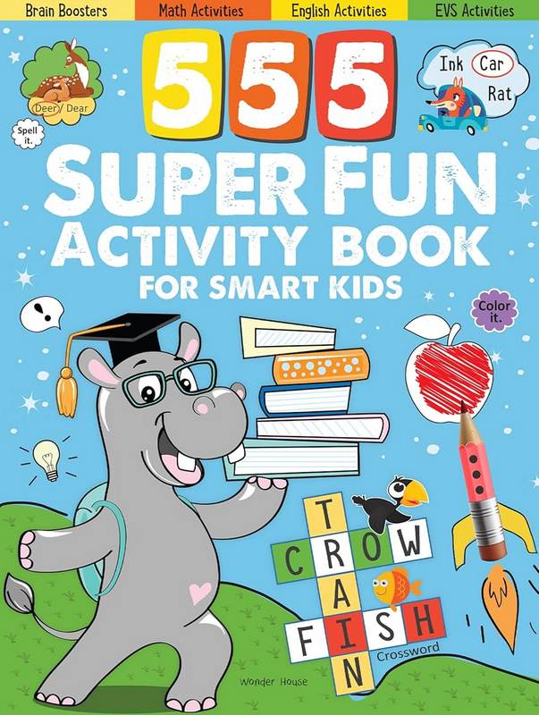 555 SUPER FUN Activity Book for Smart Kids
